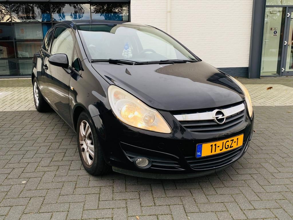 Opel Corsa automaat, Auto's, Opel, Stof, Zwart, Grijs, Euro 4
