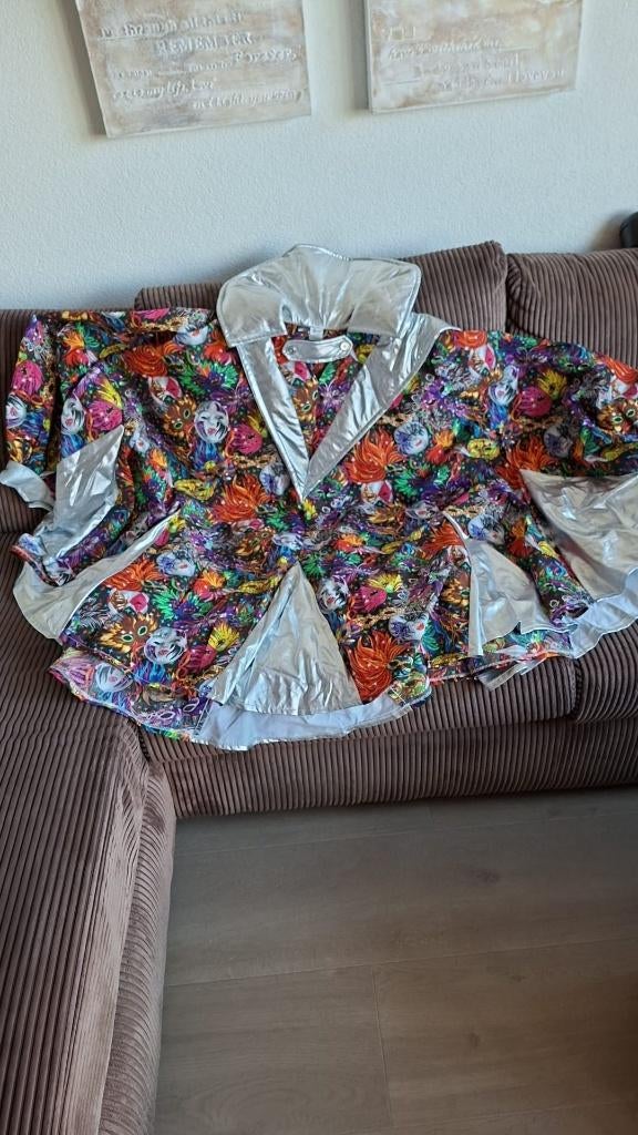 Carnavals Poncho, Carnaval, Maat 46/48 (XL) of groter, Nieuw, Ophalen of Verzenden