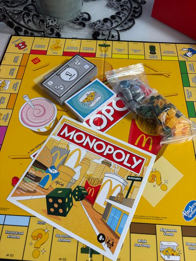 McDonald's Monopoly Spel - Nooit Gebruikt!, Een of twee spelers, Ophalen of Verzenden, Zo goed als nieuw