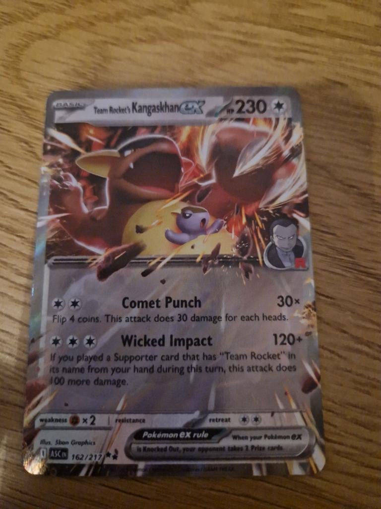 Team Rocket's Kangaskhan EX 162/217 - Nette Kaart!, Ophalen of Verzenden