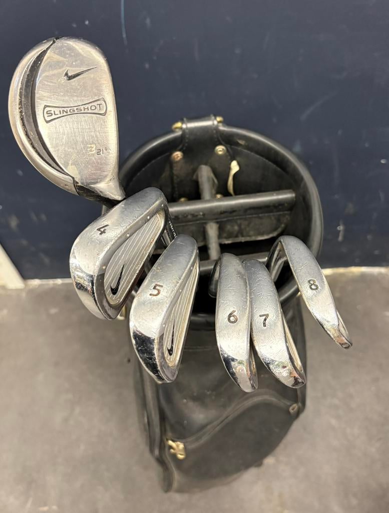 Nike Slingshot, iron 4-5-6-7-8 & 3-hybride 21°, Sport en Fitness, Golf, Ophalen, Gebruikt, Club, Overige merken