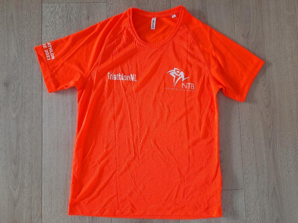 Oranje sportshirt T-shirt Triathlon NL maat S, Proact, Nieuw, Oranje, Ophalen of Verzenden