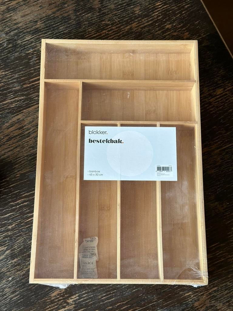 Nieuw bestekbak bamboe, Ophalen of Verzenden, Nieuw, Hout