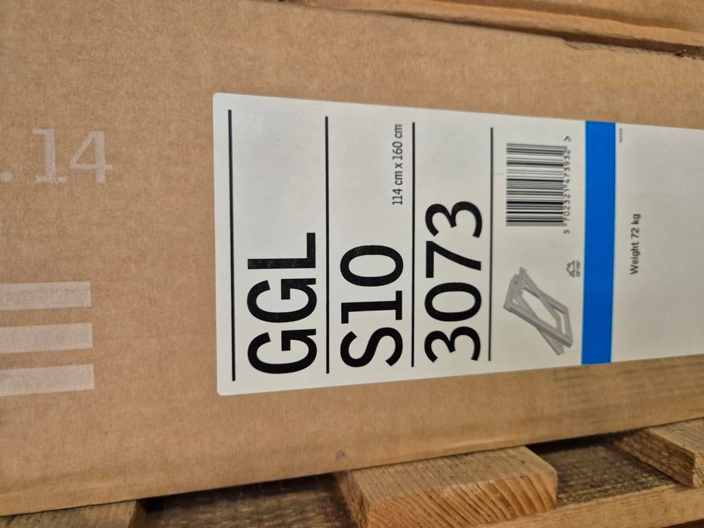 Vekux dakraam GGL S10 3073 / 114x160 bxh, 80 tot 120 cm, Nieuw, Ophalen of Verzenden, Dubbelglas