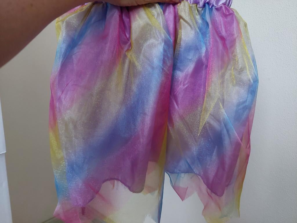 Mooi tule verkleedrokje regenboog rok rokje Carnaval, Ophalen of Verzenden, Nieuw, Meisje