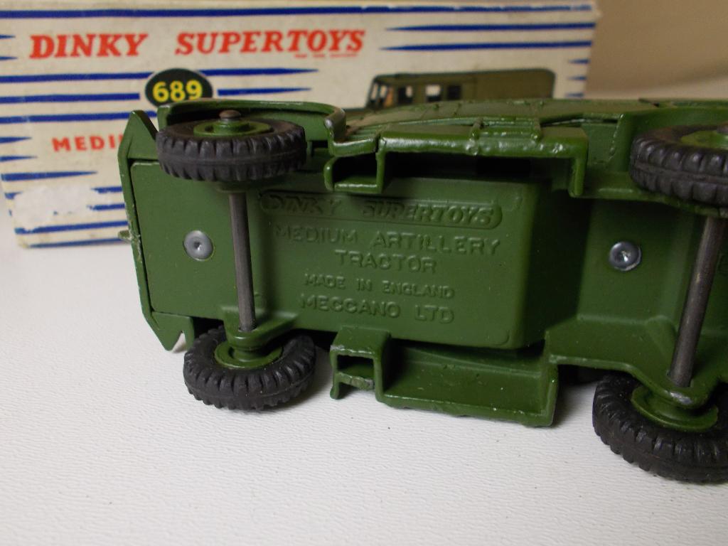 1958 Dinky Supertoys 689 MEDIUM ARTILLERY TRACTOR +DOOS! (B), Ophalen of Verzenden, Zo goed als nieuw, Bus of Vrachtwagen, Dinky Toys