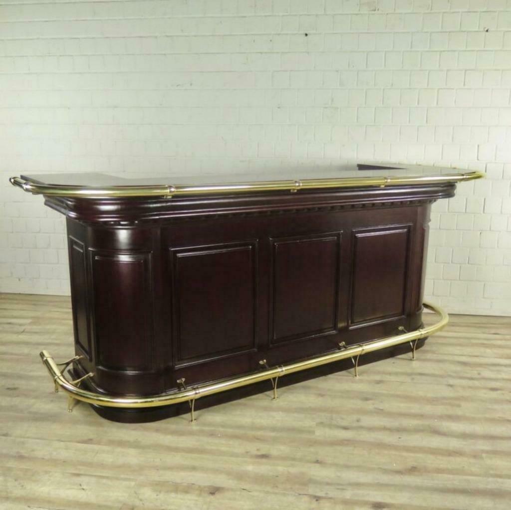 18556 Engelse bar schap, massief mahonie, 2.60 m, Ophalen of Verzenden, Nieuw
