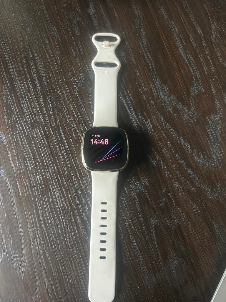 Fitbit Sense - Smartwatch, Wit, IOS, Ophalen of Verzenden, Waterdicht