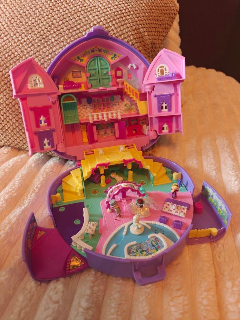 Polly Pocket Wedding Palace / Wedding Party (Musical Mansion, Ophalen of Verzenden, Gebruikt, Jongen of Meisje