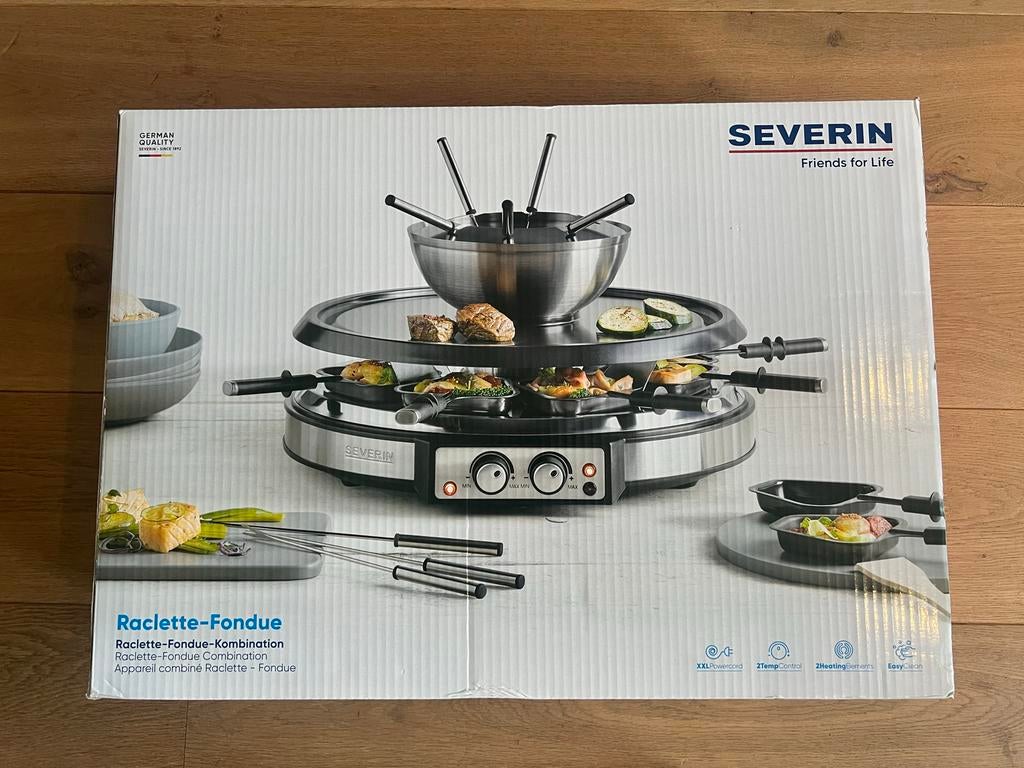 Severin Raclette-Fondue combinatie, Ophalen of Verzenden, Nieuw, Elektrisch, Fondueset