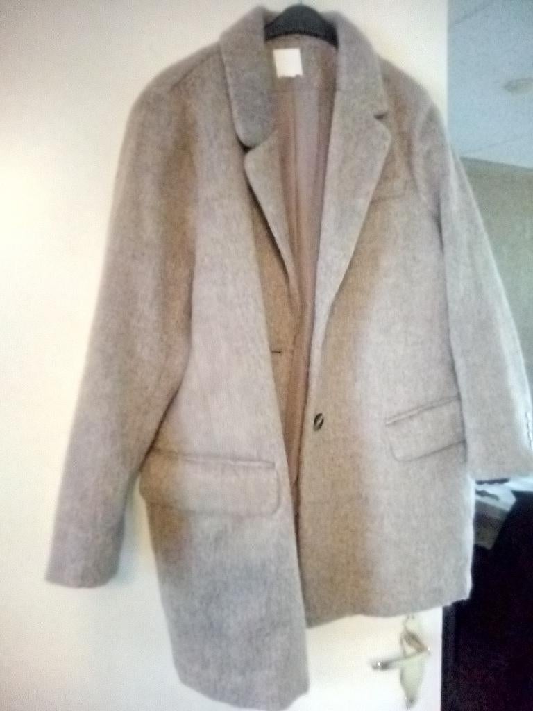 Wollen blazer H&M, Ophalen, H&M, Beige, Maat 42/44 (L)