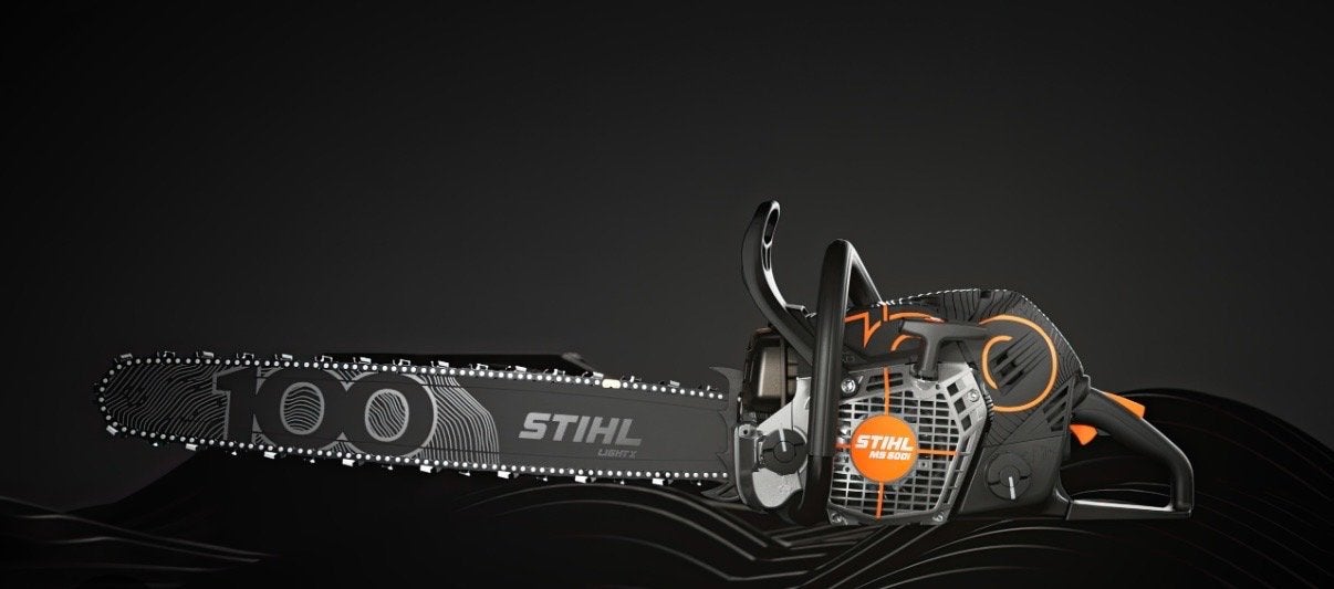 STIHL MS 500i Centennial Edition 100 Jaar Jubileumuitvoering, Ophalen, 70 mm of meer, Kettingzaag, Nieuw
