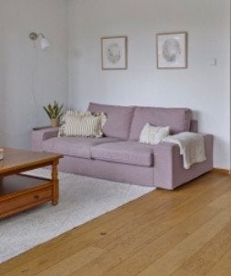 IKEA Kivik hoes 3-persoons Gunnared Oud roze, Ophalen, Driepersoons, 75 tot 100 cm, Zo goed als nieuw