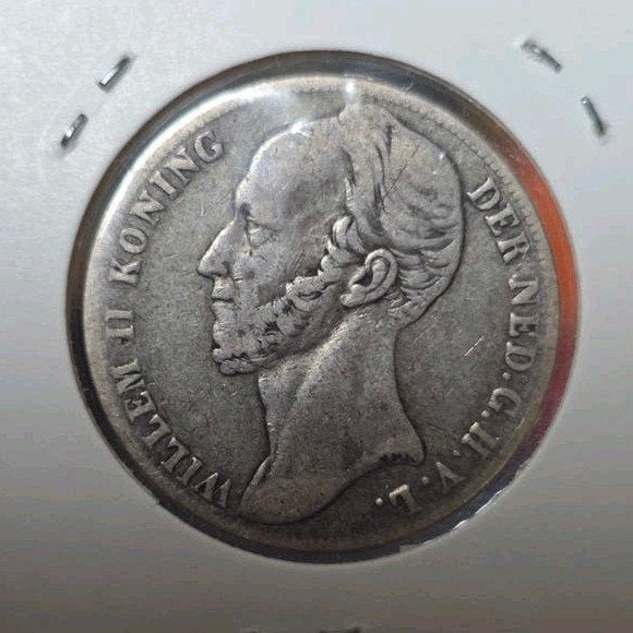1 gulden 1848 Nederland, Postzegels en Munten, Munten | Nederland, 1 gulden, Zilver, Ophalen of Verzenden, Losse munt