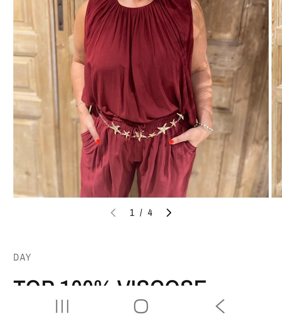set top met ballonbroek bordeaux, Ophalen of Verzenden, Nieuw, Maat 42/44 (L), Rood