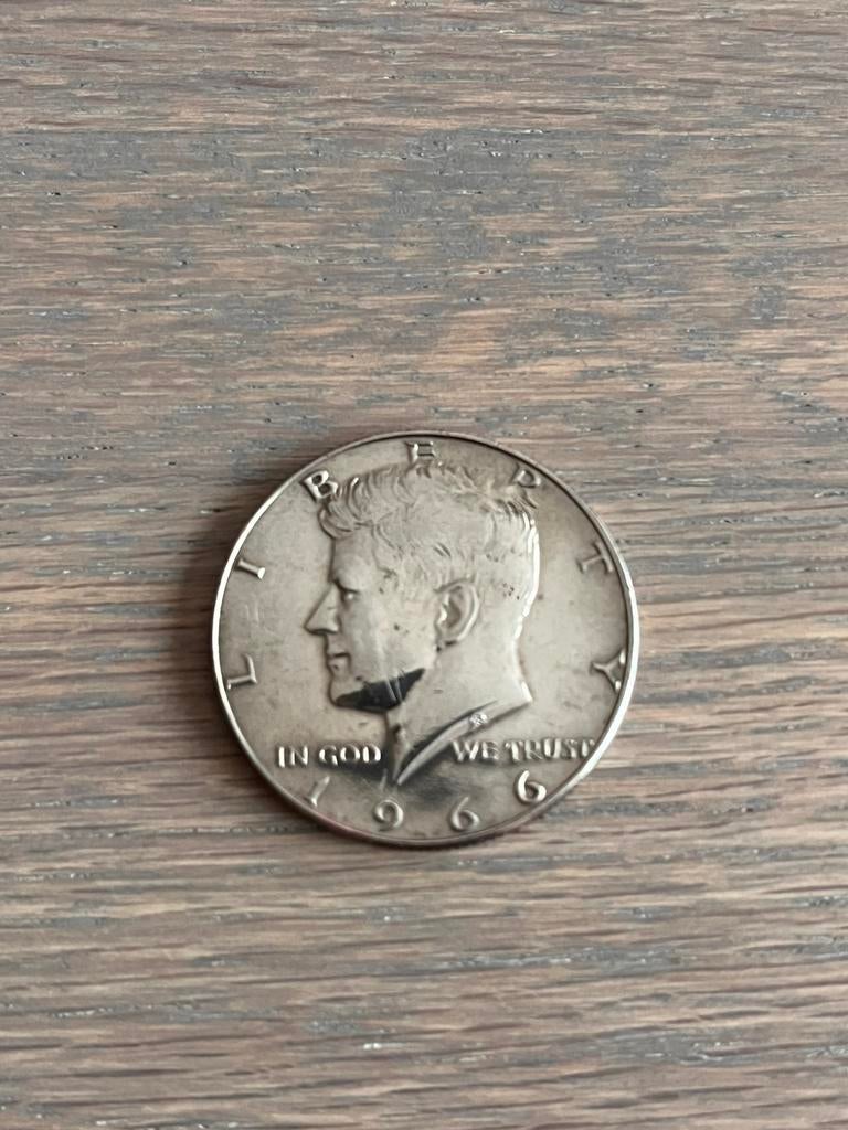40% zilveren munt Kennedy 1966, Ophalen of Verzenden, Noord-Amerika, Zilver