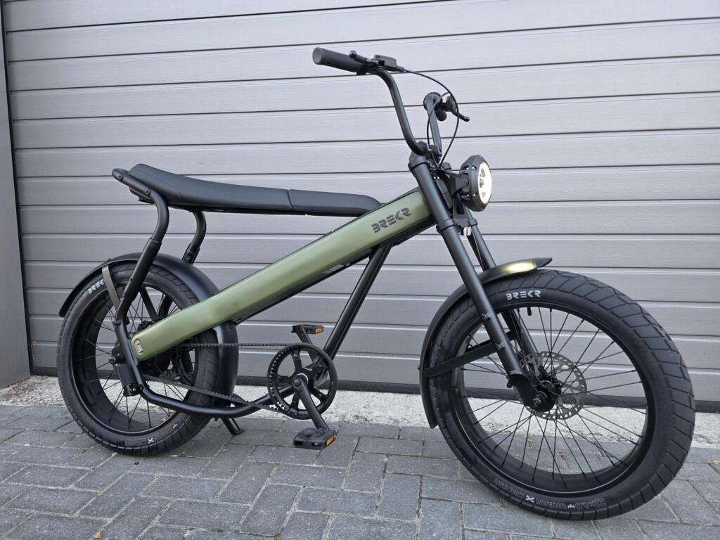 Brekr F250 Army green Fatbike met riemaandrijving + automaat, Overige merken, Brekr, Nieuw, Ophalen of Verzenden