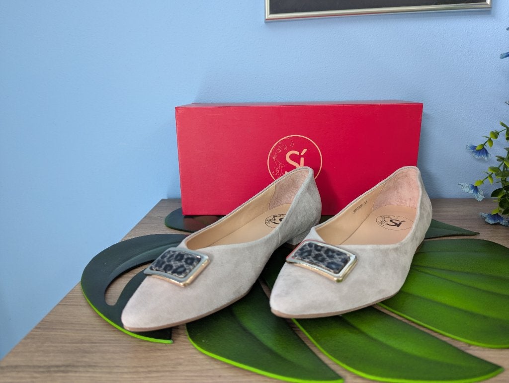 Schoenen Si, Nieuw, Grijs, Ballerina's, Ophalen of Verzenden
