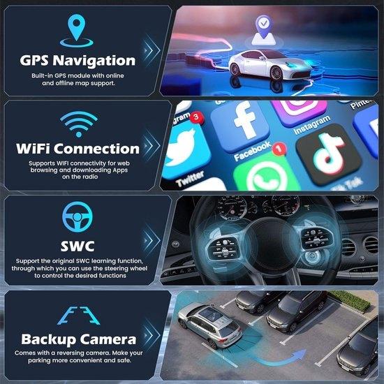 Android Autoradio – 2 DIN Radio – Multimedia Systeem, Corvance B.V., Verzenden, Nieuw, Corvancebol@gmail.com