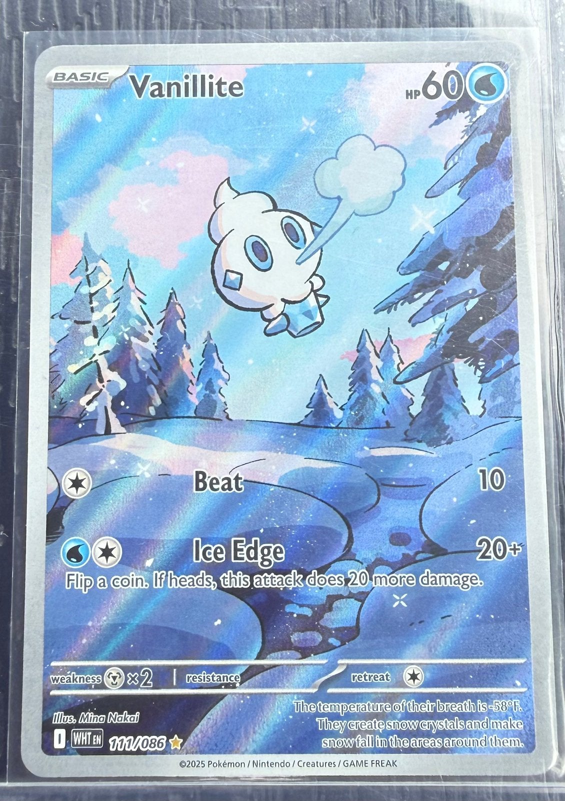 Pokemon Vanillite 111/086 White Flare, Ophalen of Verzenden, Zo goed als nieuw
