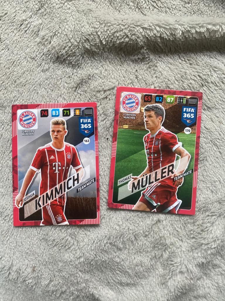 FIFA 365 Panini Kaarten: Kimmich & Müller (Bayern), Ophalen of Verzenden, Zo goed als nieuw