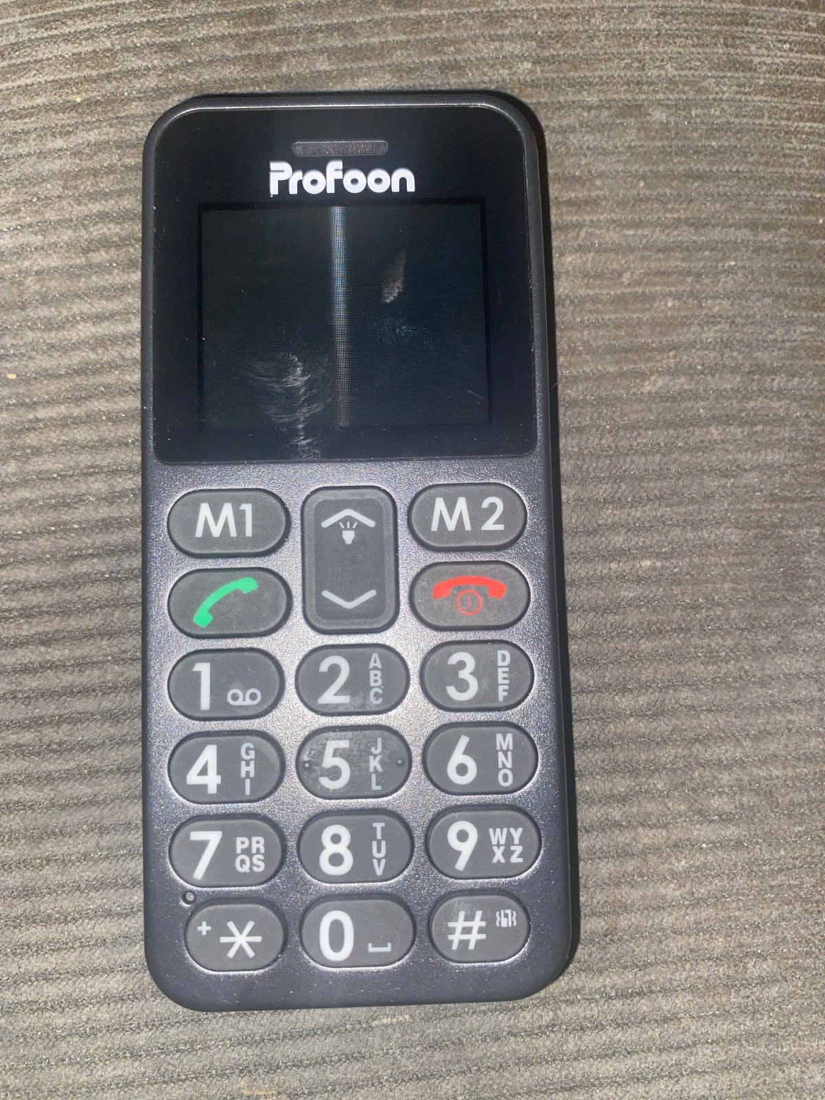 Profoon seniorentelefoon met grote toetsen en SOS-knop, Geen camera, Ophalen of Verzenden, Zo goed als nieuw, Klassiek of Candybar