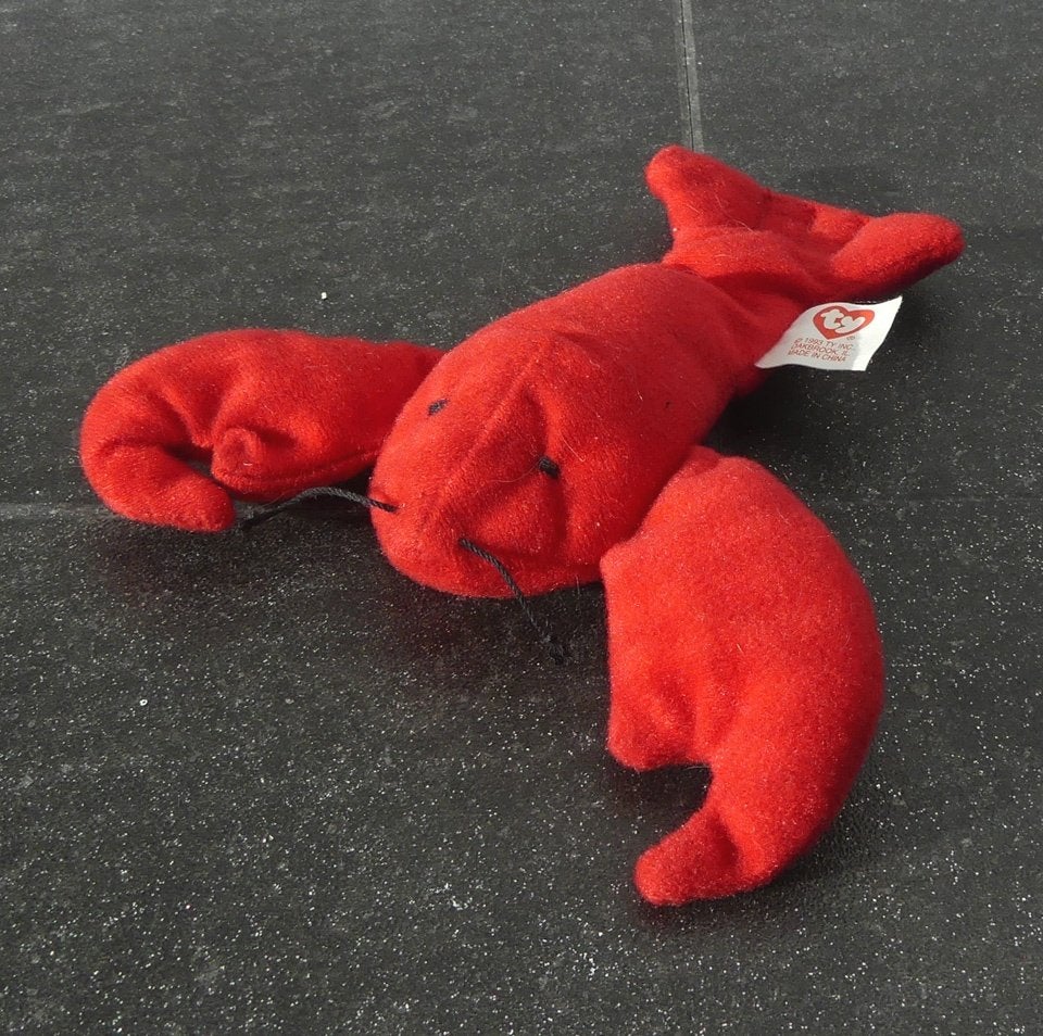 Ty Beanie Baby Pinchers kreeft rood McDonalds Happy Meal, Gebruikt, Overige typen, Ophalen of Verzenden, Rood