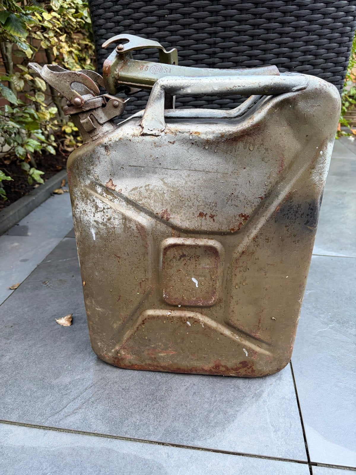 Vintage jerrycan - Militair - Leger -, Ophalen, Overige soorten, Overige gebieden, Overige typen