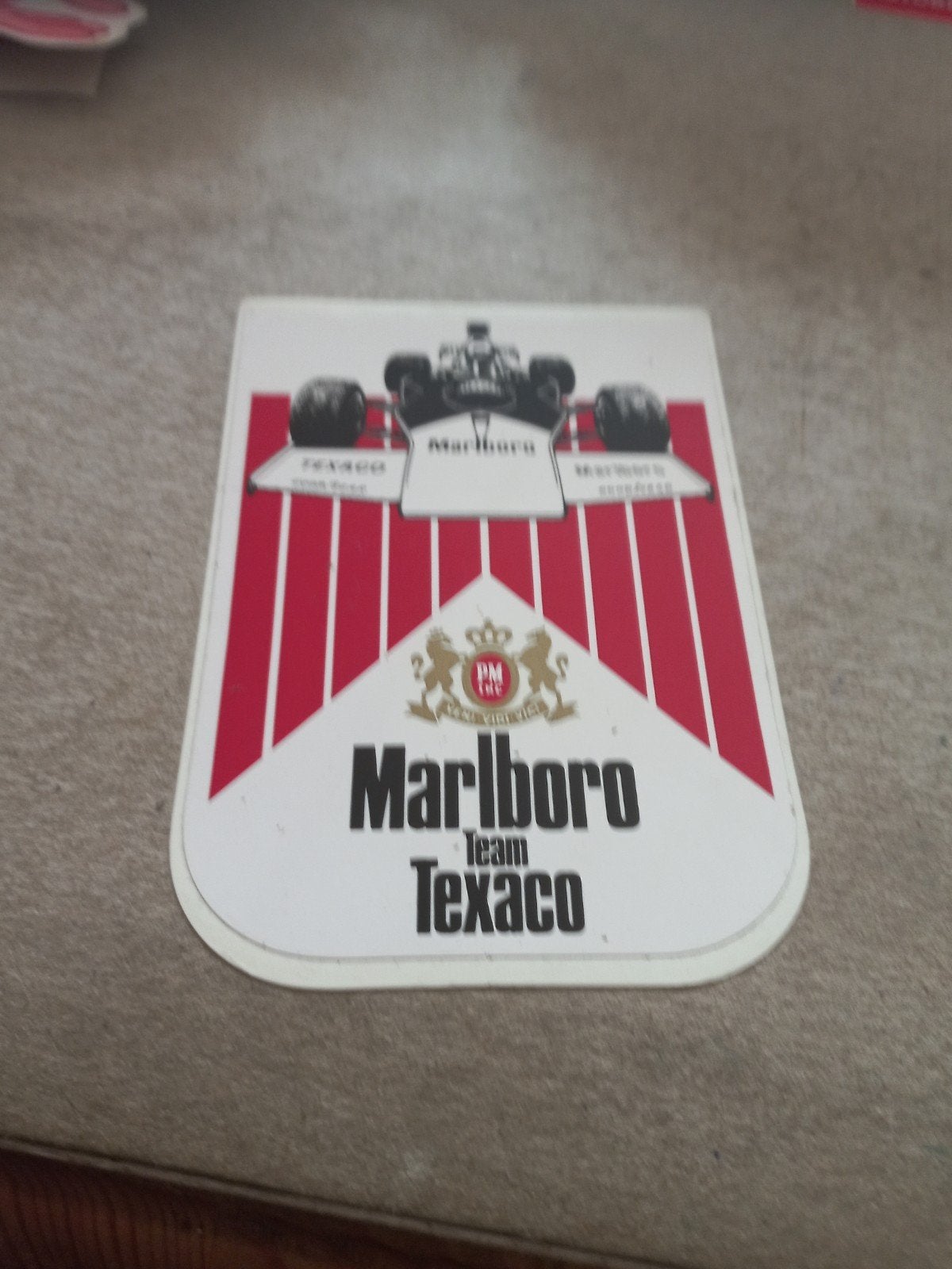 Marlboro Team Texaco Formule 1 Sticker, Ophalen of Verzenden, Gebruikt