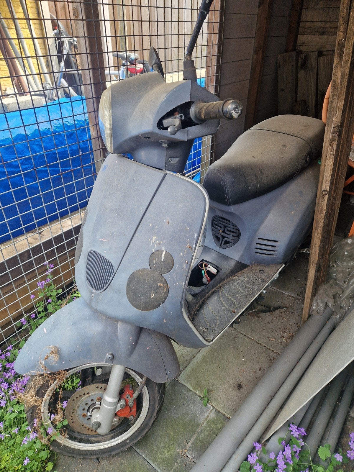 Killerbee Retroscooter voor onderdelen, Fietsen en Brommers, Snorfietsen en Snorscooters, Ophalen, Gebruikt, Benzine, Overige merken