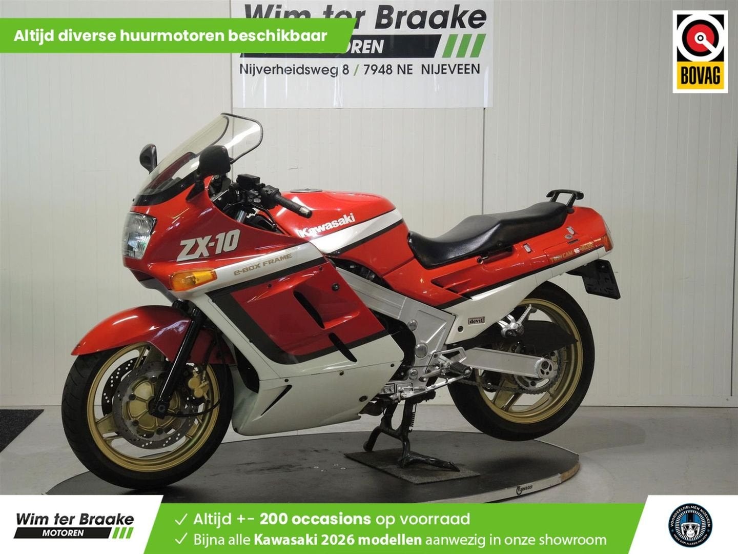 KAWASAKI ZX 10 (bj 1988), Motoren, Motoren | Kawasaki, 997 cc, 4 cilinders, Motorrijbewijs A, Bedrijf