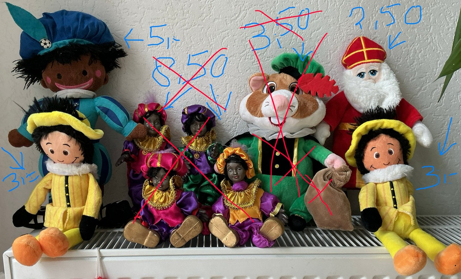 SINTERKLAAS ZWARTEPIET POP POPPEN VANAF 2,50, Diversen, Ophalen of Verzenden
