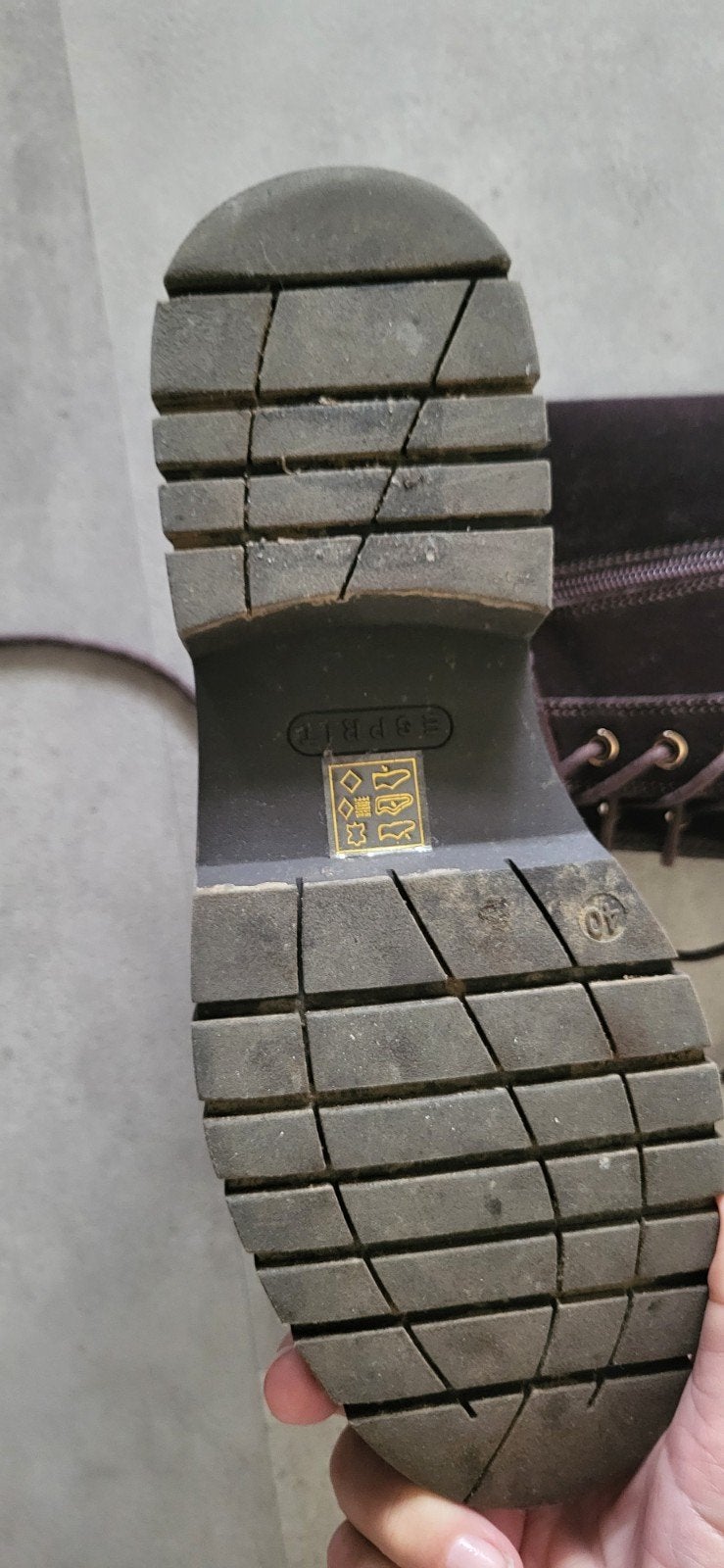 Esprit suède laarzen maat 40, Ophalen, Hoge laarzen, Bruin, Gedragen