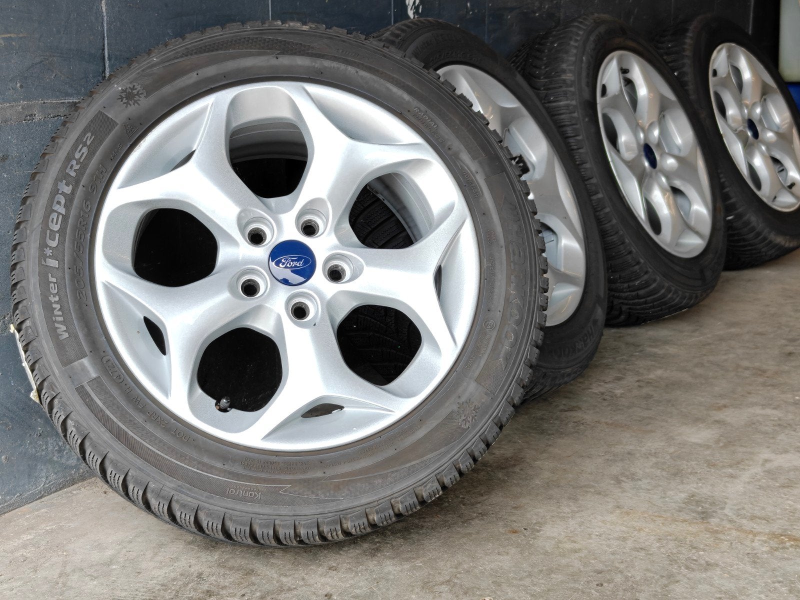 16" Originele Ford Focus Winterset Hankook, Gebruikt, Banden en Velgen, Onbekend, Onbekend
