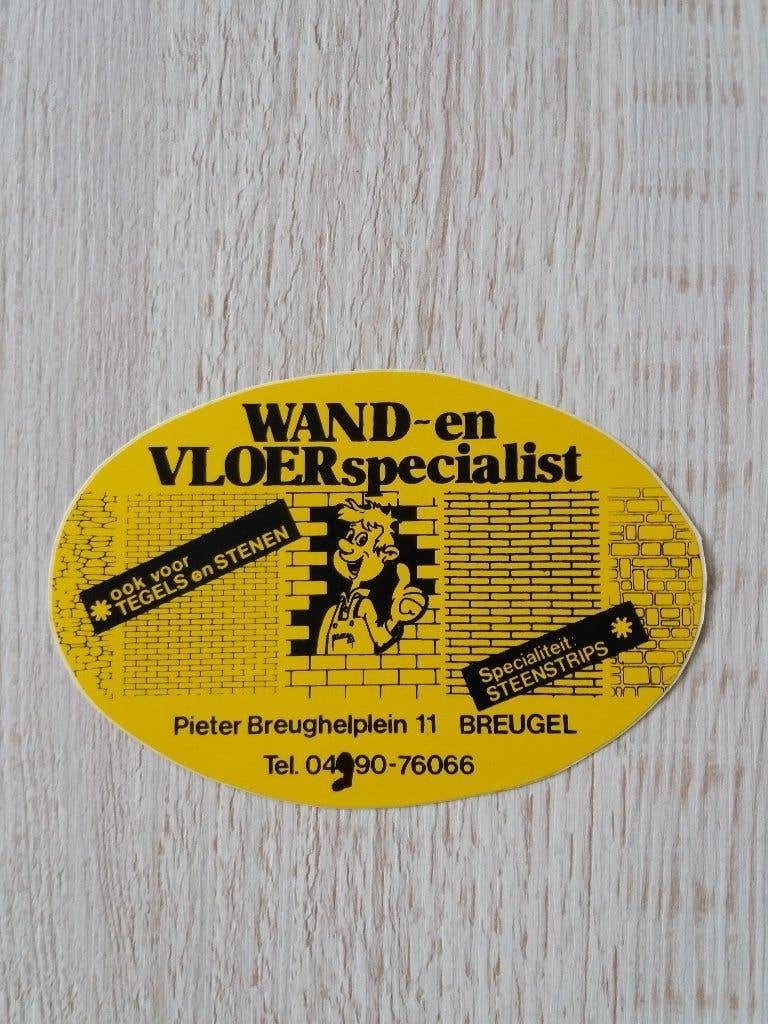 sticker WAND- en VLOER specialist in BREUGEL, Ophalen of Verzenden, Zo goed als nieuw, Bedrijf of Vereniging