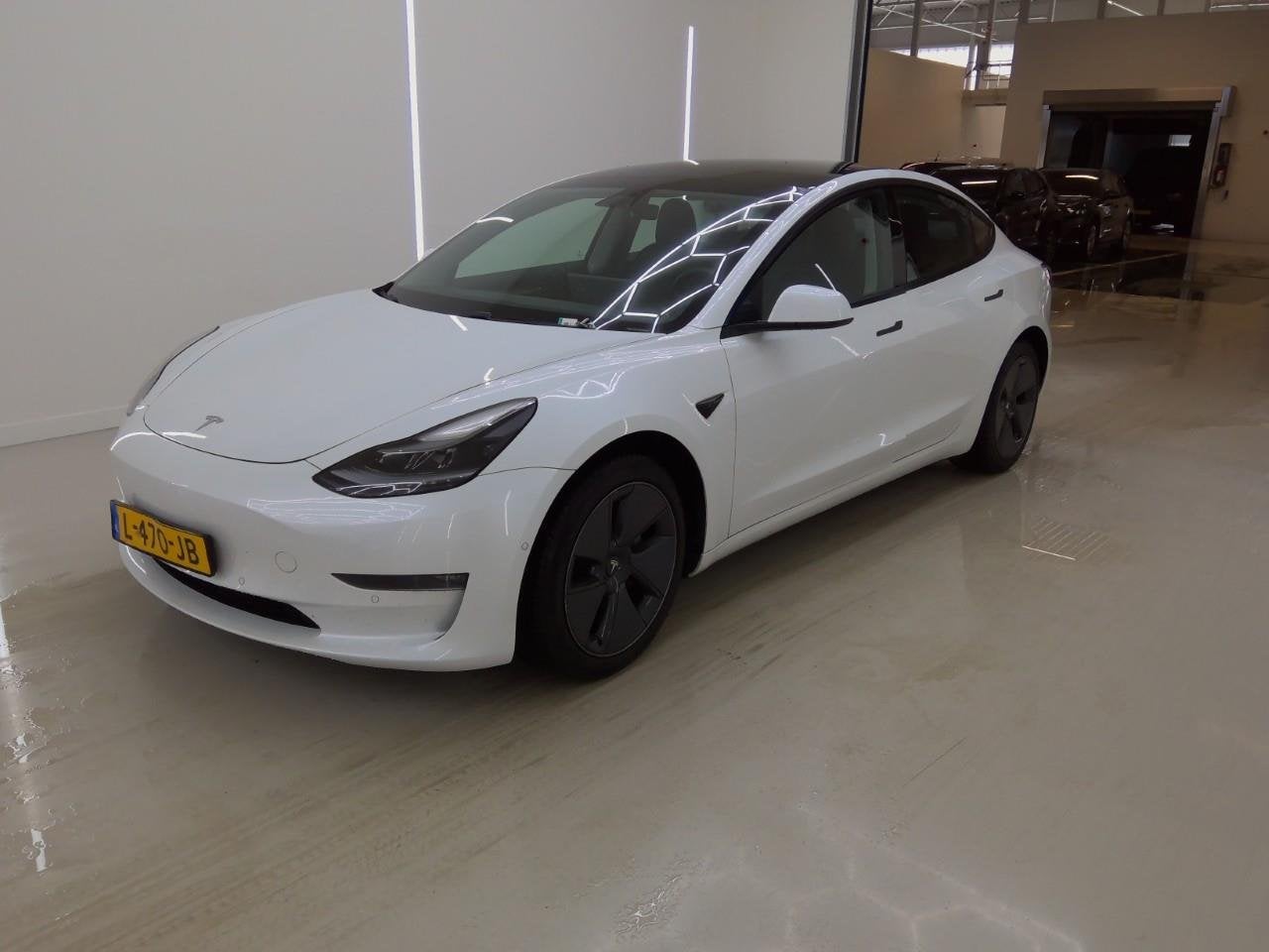 Tesla Model 3 Long-Range AWD 351pk 75 kWh 91.6% SoH FACELIFT, Auto's, Tesla, Automaat, Gebruikt, Zwart, Wit