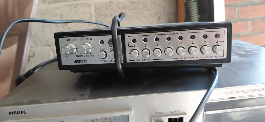 Audio Sonic US-800 FM Scanning Monitor Receiver, Ophalen of Verzenden, Gebruikt, Overige typen