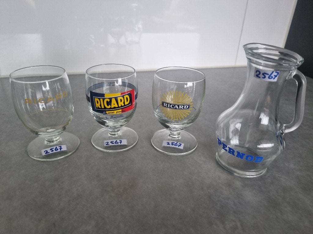 Glazen PENOD KAN RICARD GLAZEN, Ophalen of Verzenden, Zo goed als nieuw, Overige typen