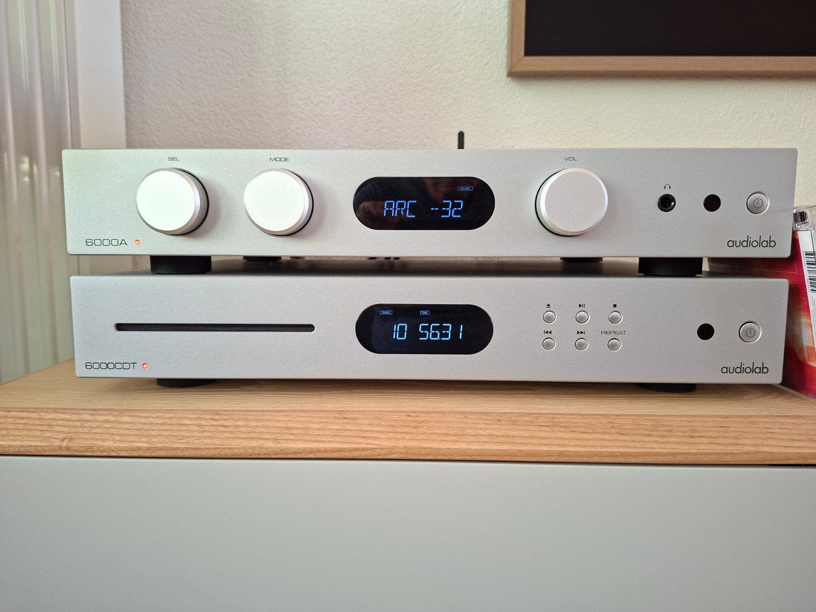 Audiolab set: 6000A MkII + 6000CDT CD-Transport, Ophalen of Verzenden, Zo goed als nieuw, Overige merken