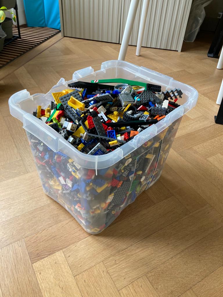 Grote partij LEGO, Ophalen, Gebruikt