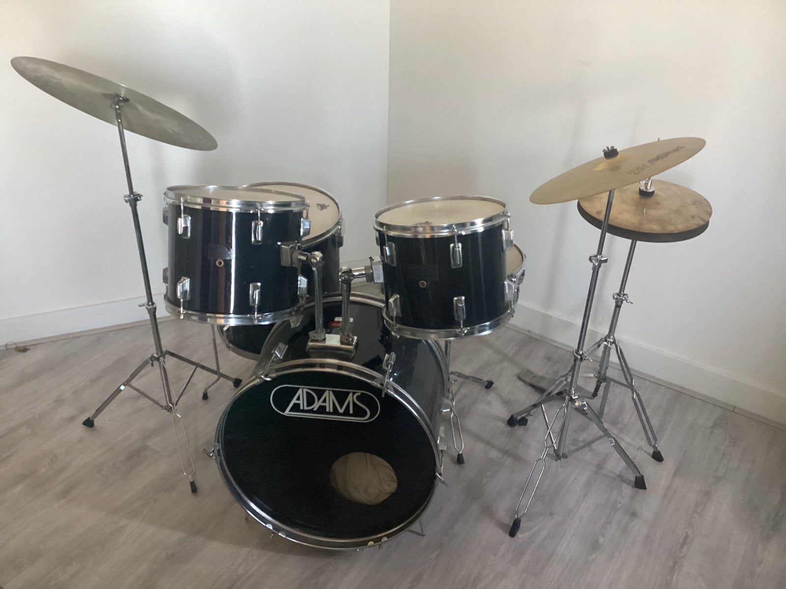 Linko Drumstel met bekkens …., Muziek en Instrumenten, Ophalen of Verzenden, Gebruikt, Overige merken