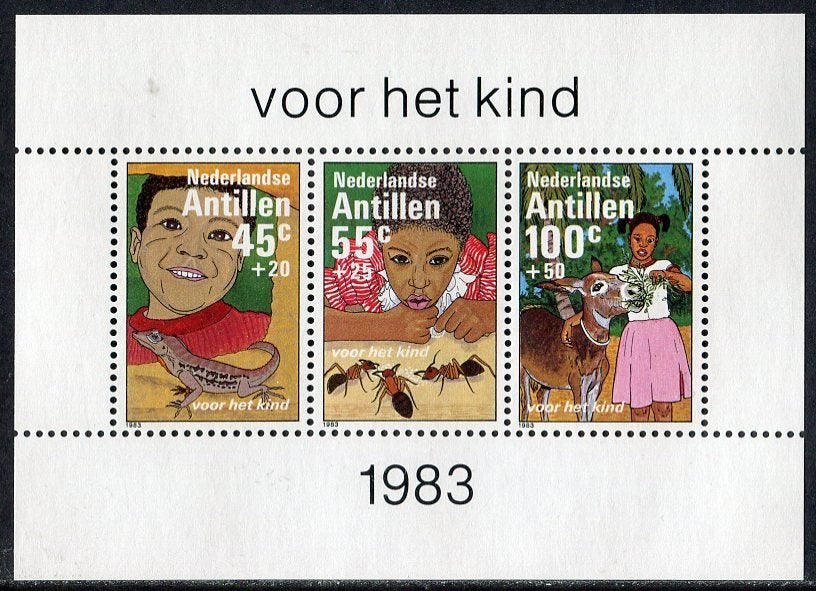 Nederlandse Antillen 753 Kinderzegels blok 1983, Verzenden, Postfris