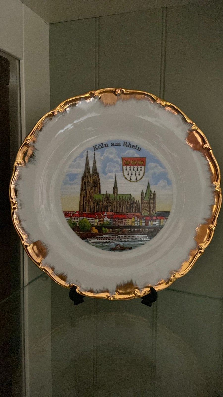 Decoratieve wandplaat "Köln am Rhein" met Dom, Ophalen of Verzenden