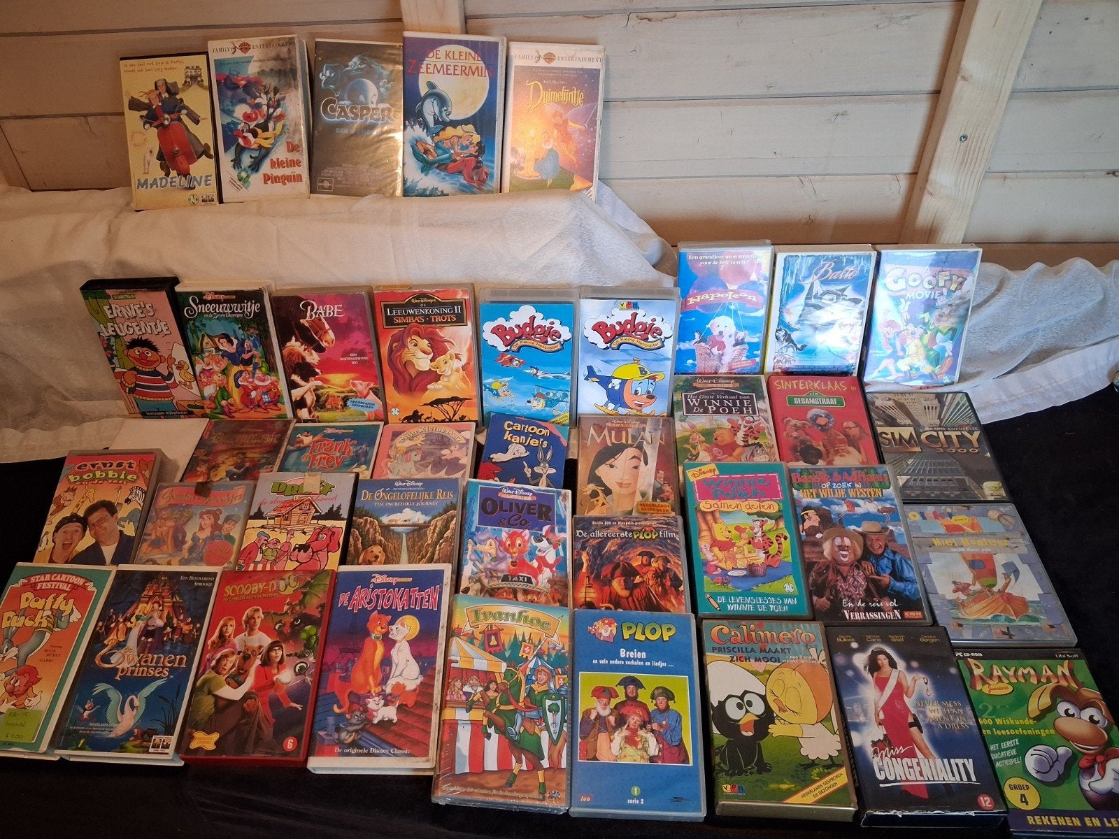Collectie VHS videobanden, Diverse genres, Cd's en Dvd's, Gebruikt, Alle leeftijden, Kinderfilm, Ophalen of Verzenden