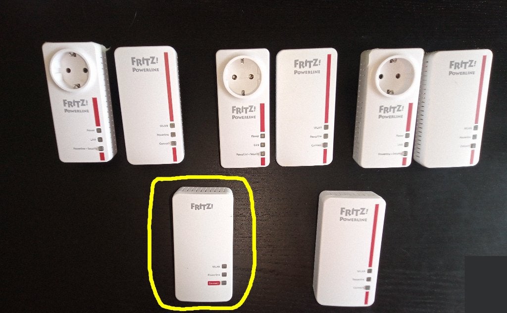 FRITZ!Powerline 1260 WLAN single, Ophalen, Gebruikt, FRITZ!