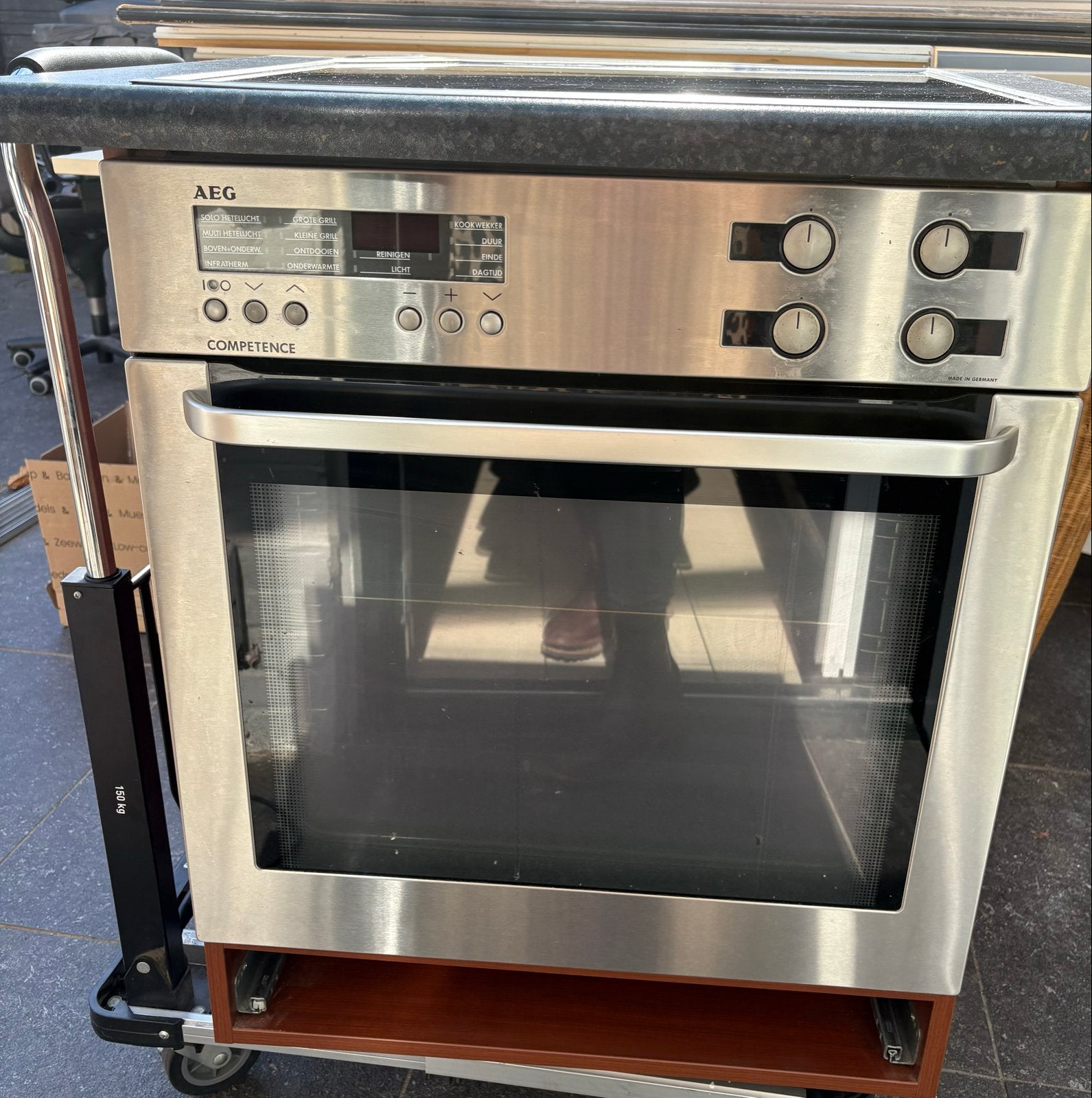 AEG Competence Inbouw Oven met Inductie Kookplaat 60x60, Ophalen, Gebruikt, Minder dan 85 cm, 60 cm of meer