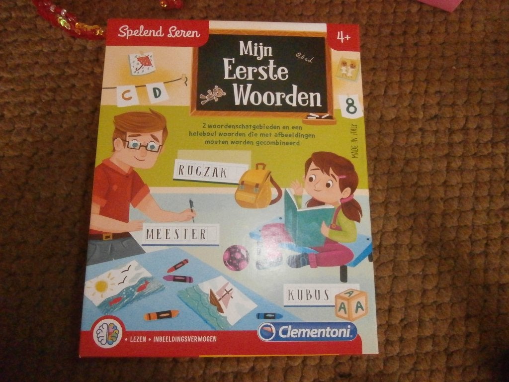 Mijn Eerste Woorden Clementoni kaarten woorden lezen leren, Ophalen of Verzenden, Zo goed als nieuw, Knutselen