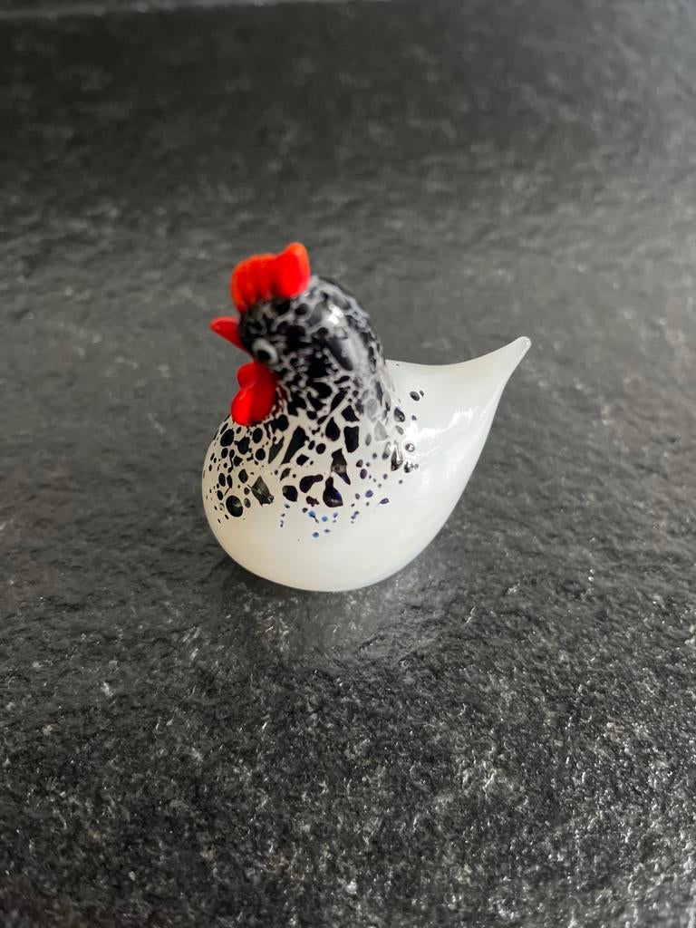 Glazen kip beeldje - Decoratief en uniek, Verzamelen, Beelden en Beeldjes, Verzenden, Nieuw