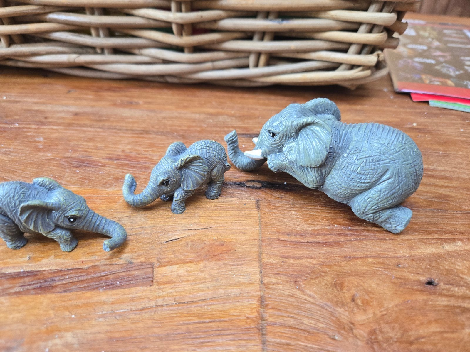 Leuke set van 3 Olifantjes, Beeldje, Ophalen of Verzenden, Zo goed als nieuw, Dier