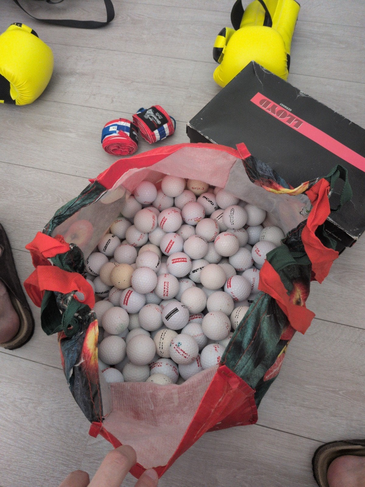 Zak vol gebruikte golfballen - Ideaal voor training!, Ophalen, Gebruikt, Bal(len), Overige merken